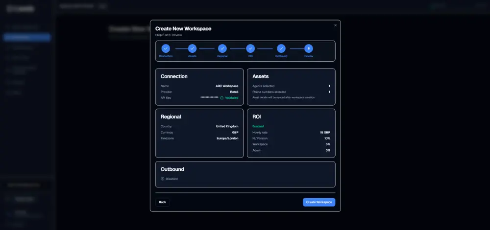 Create a Workspace-review-create