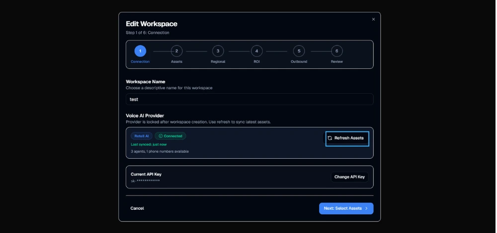 Step 2 - Sync Latest Assets from Your Provider